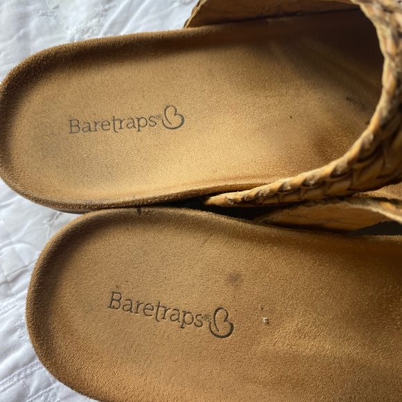 BARETRAPS COGNAC BRAIDED COMFY THONG SLIP ONS 8 1/2 M - Picture 3 of 8